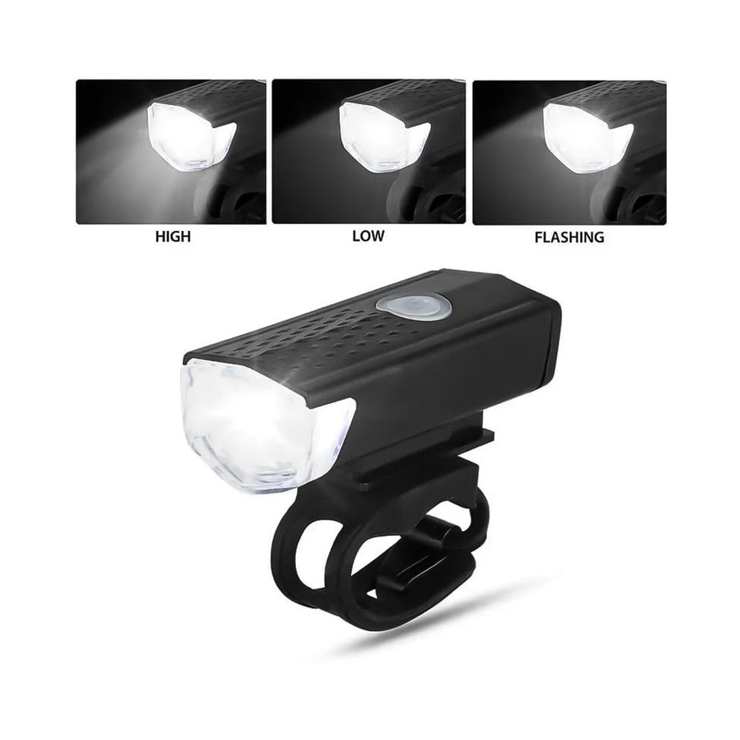 Rechargeable Cycle Lights - USB Rechargeable Bike Lights Rear Front Hazard Waterproof LED Front & Rear Light