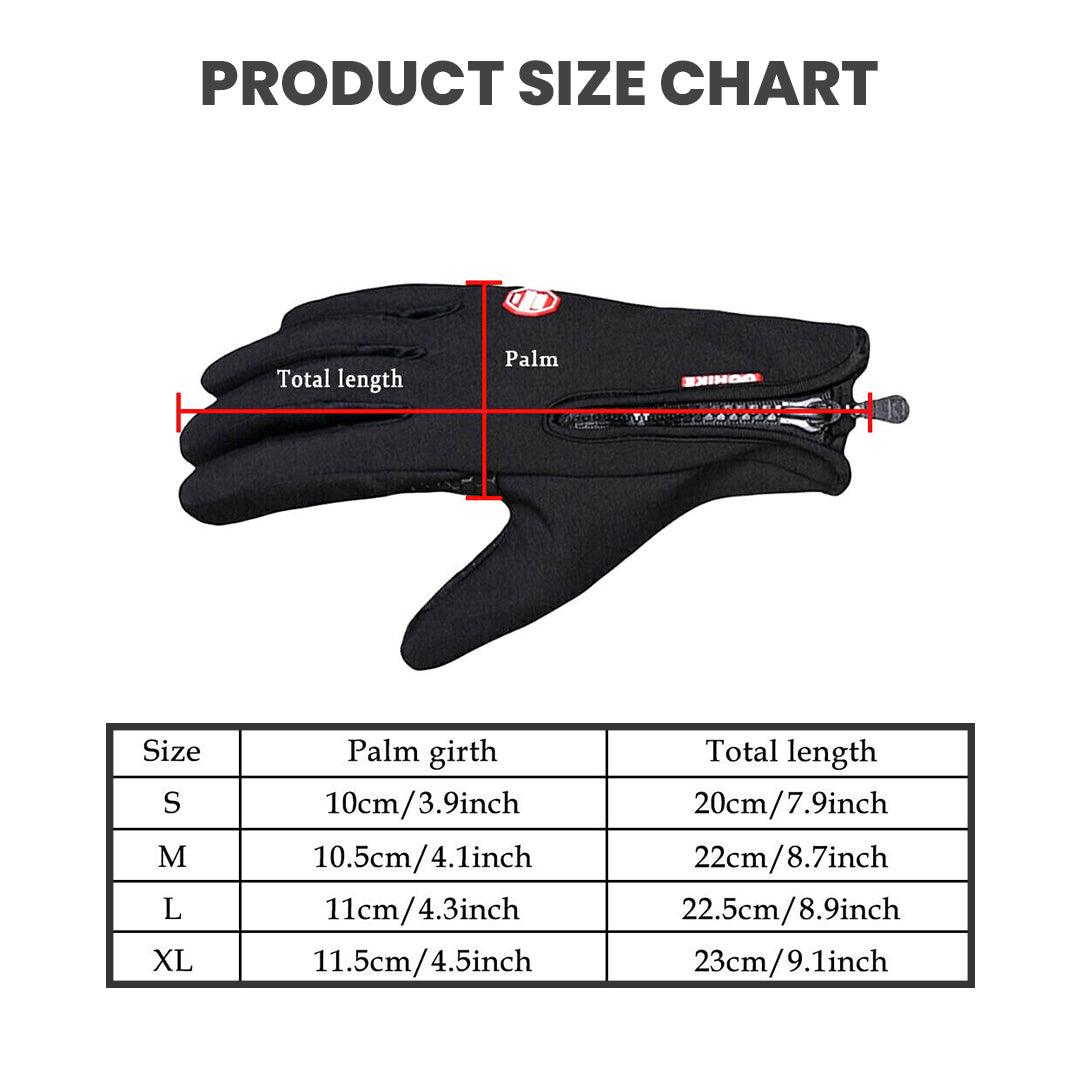 Thermal Waterproof Gloves - Winter Warm Windproof Fleece Lined Thermal Touch Screen Gloves