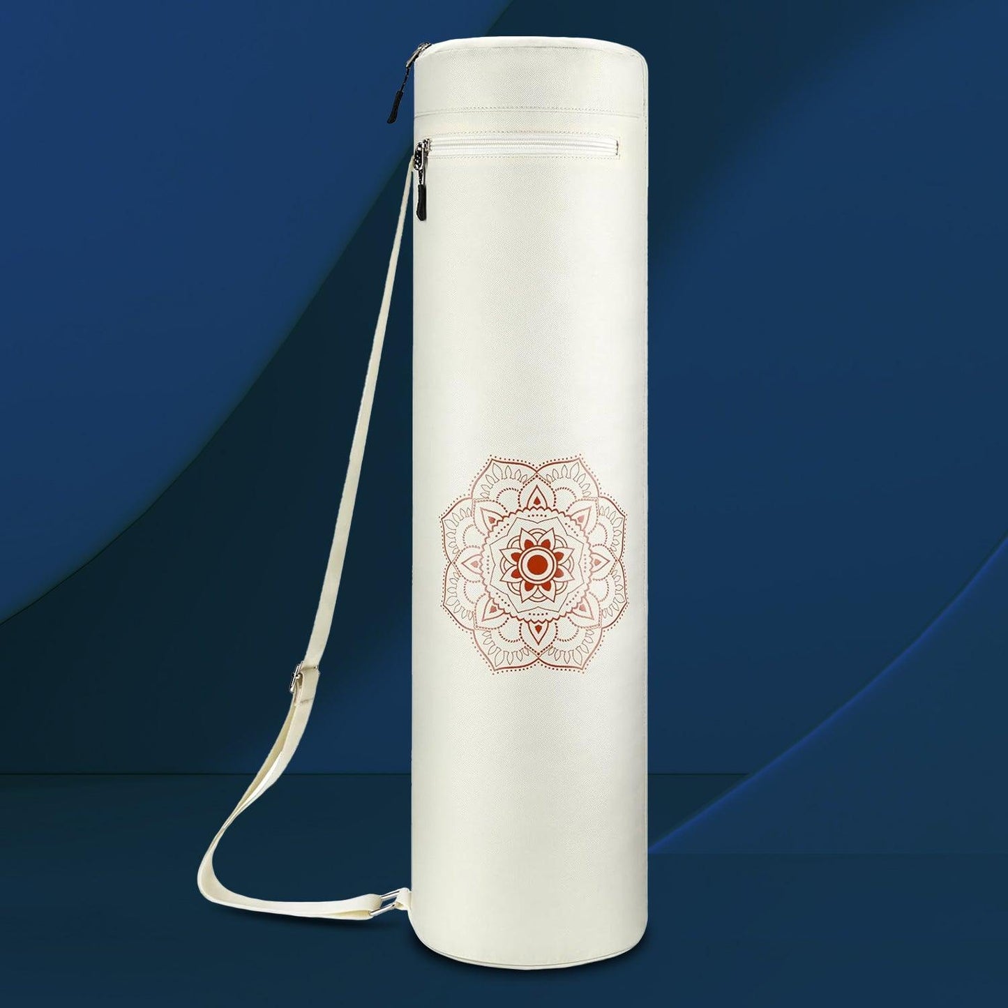 Yoga Mat Bag - Full-zip Exercise Yoga Mat Carry Bag Durable Waterproof Oxford Cloth With 2 Cargo Pockets | Extra Wide | Adjustable Shoulder Strap