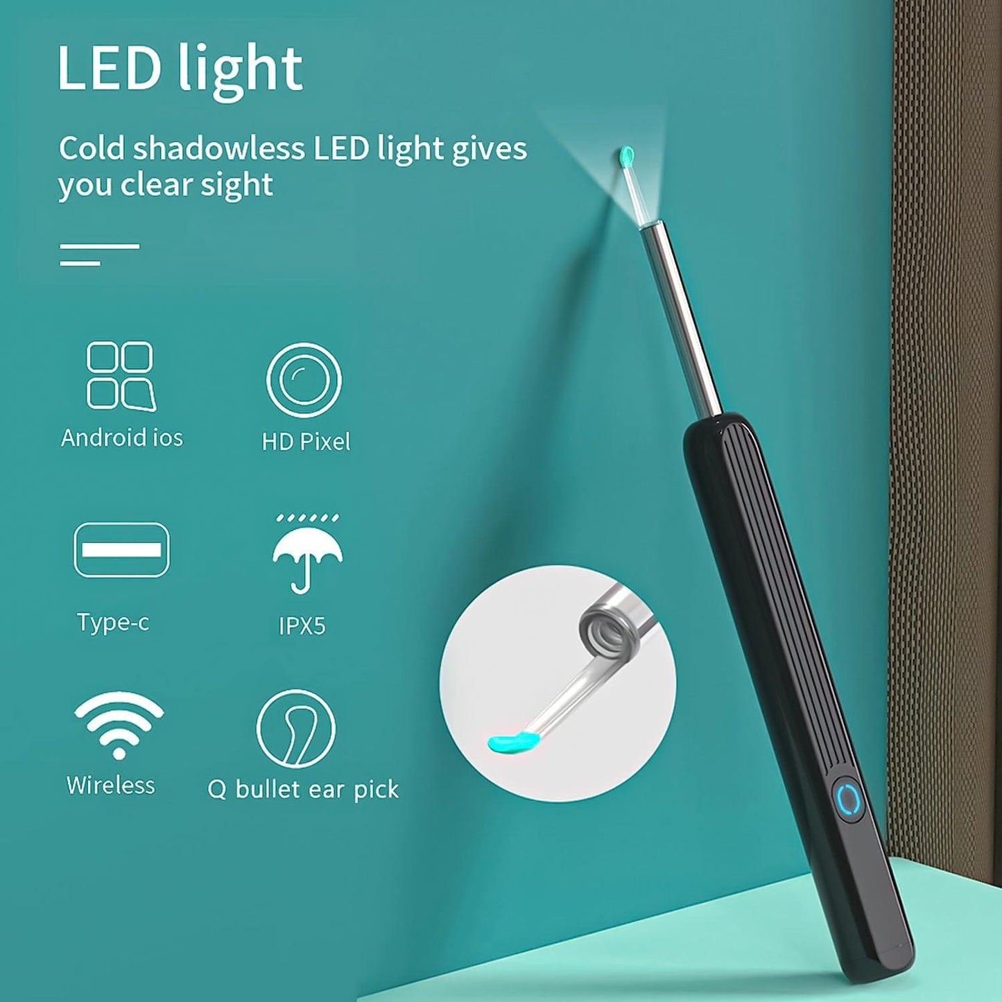 Ear Cleaning Machines - Wi -Fi visible wax elimination spoon