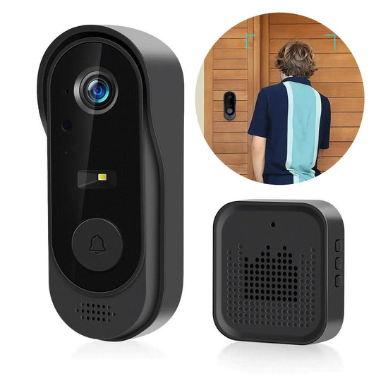 Wifi Video Doorbell - Smart Wireless Security Ring Phone Camera Door Bell Intercom HD Advanced Motion Detection Security Camera Bell
