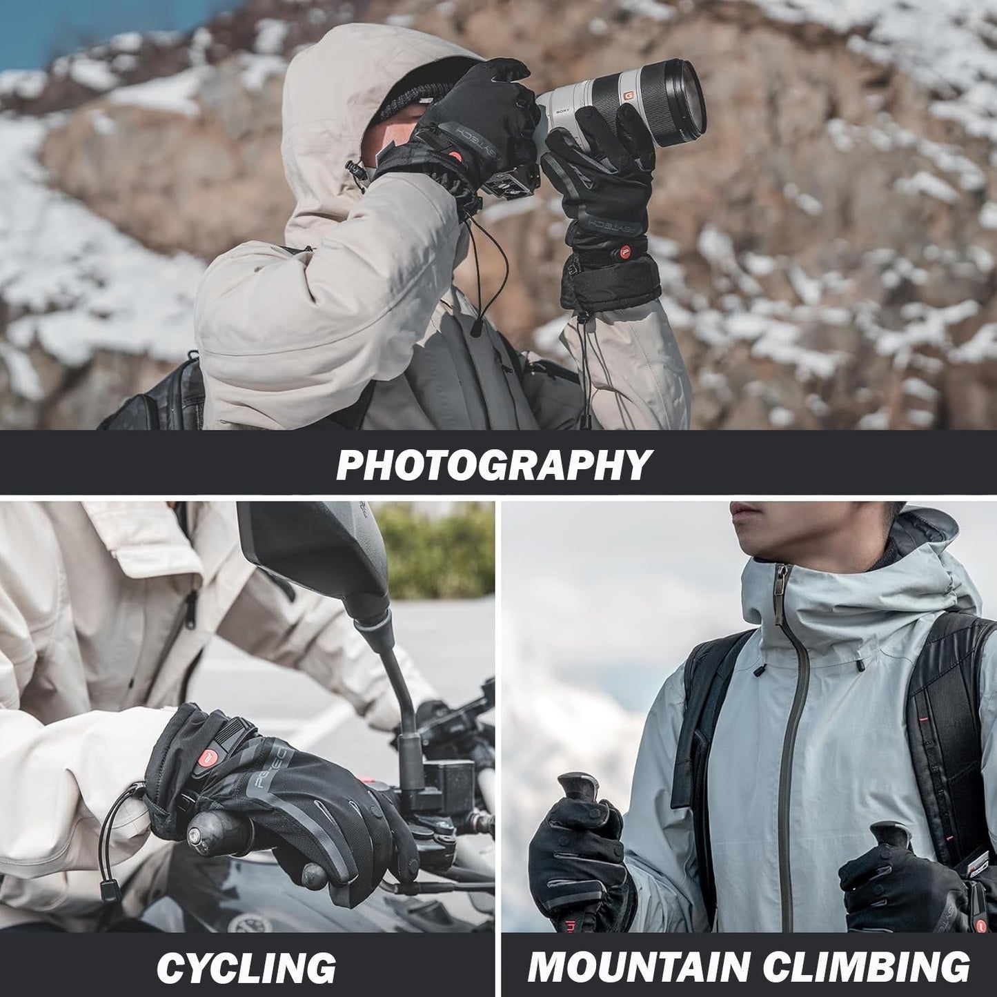 Winter Photography Gloves - PGYTECH Professional Outdoor Gloves for Photographers