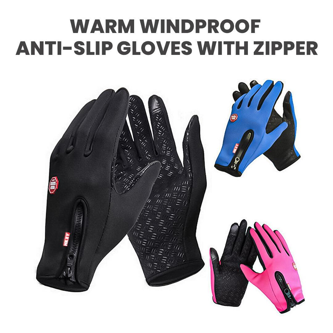 Thermal Waterproof Gloves - Winter Warm Windproof Fleece Lined Thermal Touch Screen Gloves