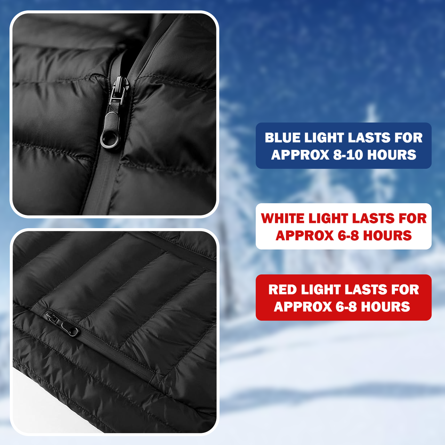 Electric Heated Coat – Rechargeable Winter Jacket with Adjustable Temperature