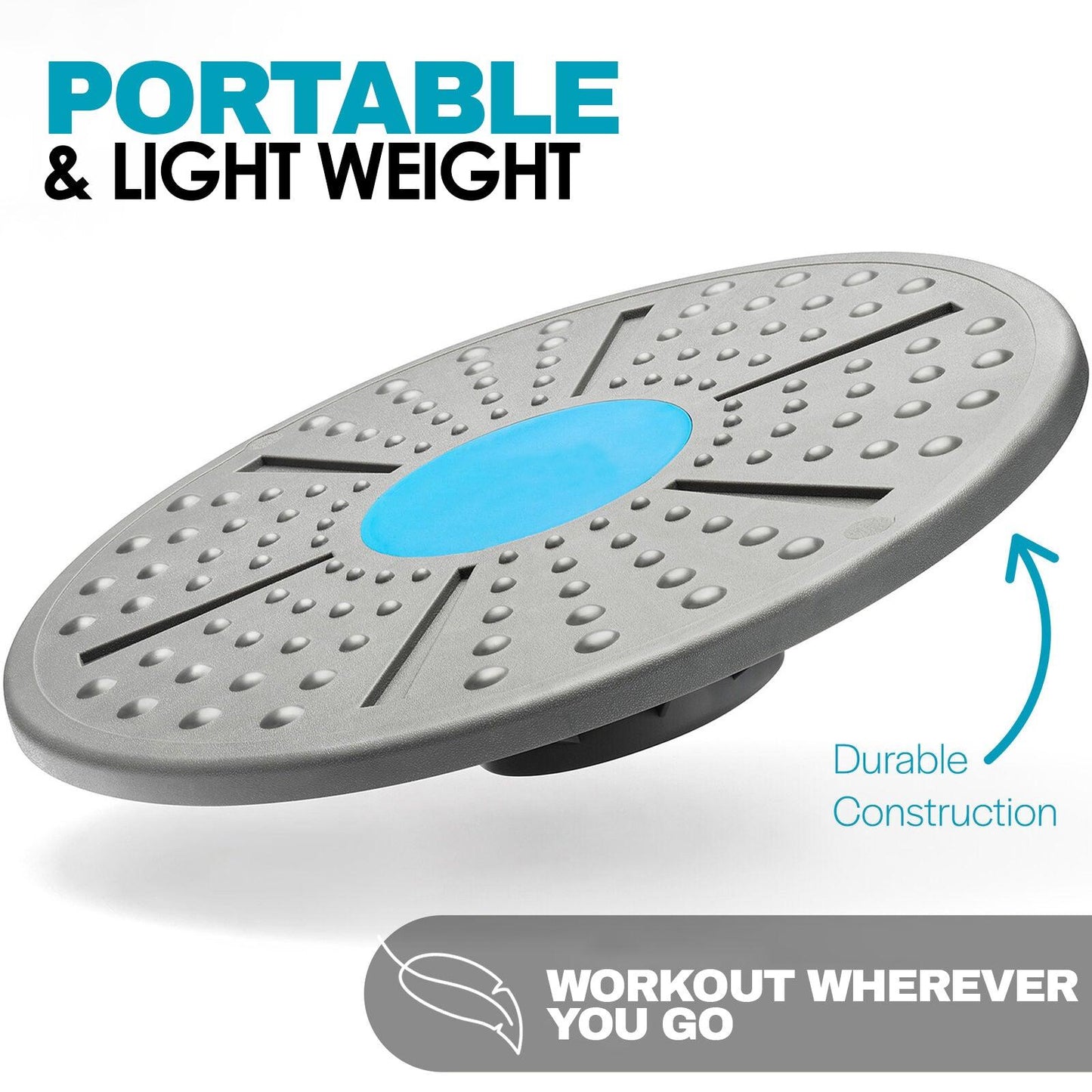 Wobble Board for Adults - Wobble Balance Board Exercise Fitness Yoga Stability Training Rehabilitation Aid