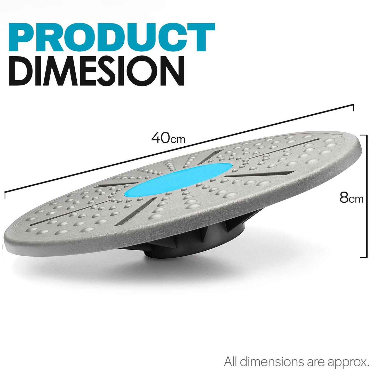 Wobble Board for Adults - Wobble Balance Board Exercise Fitness Yoga Stability Training Rehabilitation Aid
