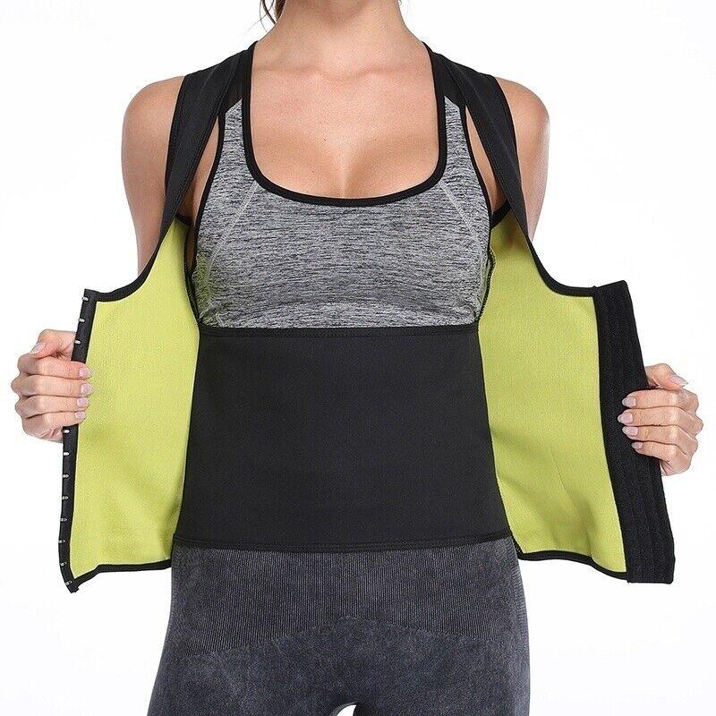 Corset for Belly Fat - Women Neoprene Sauna Sweat Waist Trainer Vest Body Shaper Weight Loss Gym Corset