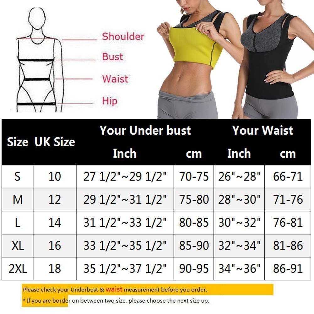 Corset for Belly Fat - Women Neoprene Sauna Sweat Waist Trainer Vest Body Shaper Weight Loss Gym Corset