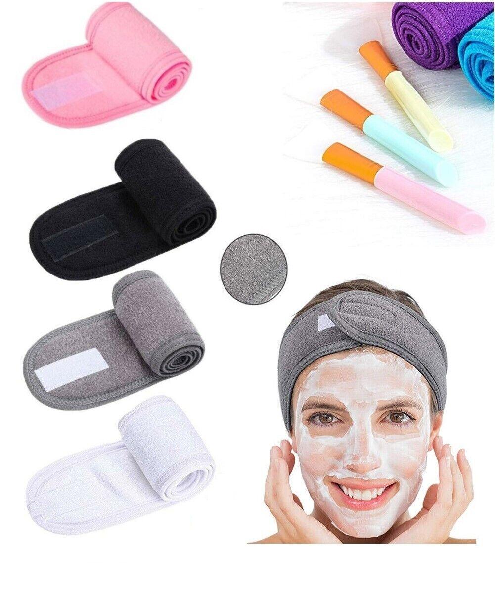 Spa Facial Headband - Make up Hair Band Terry Cloth Headband Stretch Towel for Sport Yoga Shower