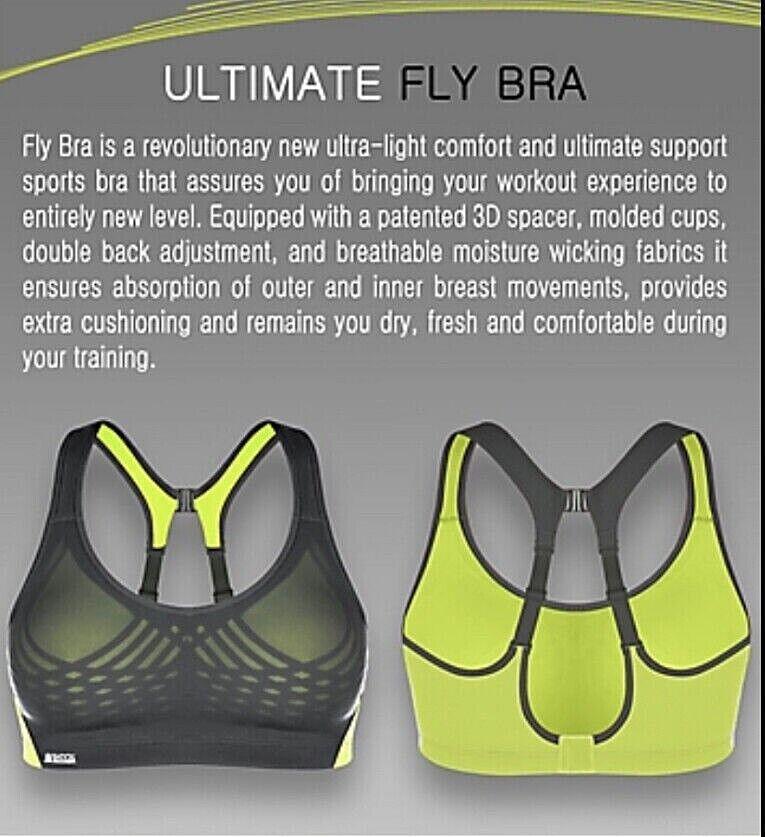 Sports Bra for Women - Shock Absorber Ultimate Fly Sports Bra S02y3 High Impact Women's Gym Run