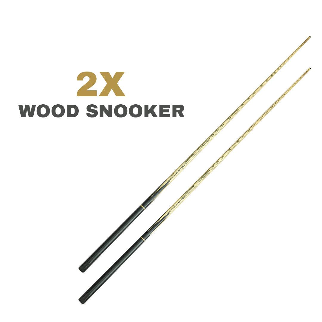 Best Pool Cue UK - 2 x 57 Inch White Ash Wood Snooker/Pool Cues