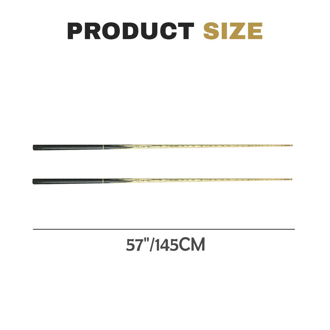 Best Pool Cue UK - 2 x 57 Inch White Ash Wood Snooker/Pool Cues