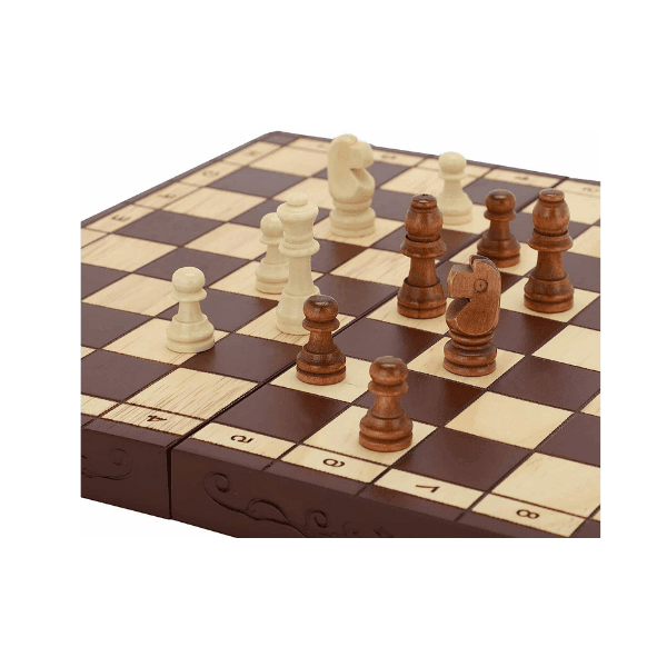 Wooden Chess Set Board Wood Chess Pieces - Portable Chessboard, Wood Board Chess Set