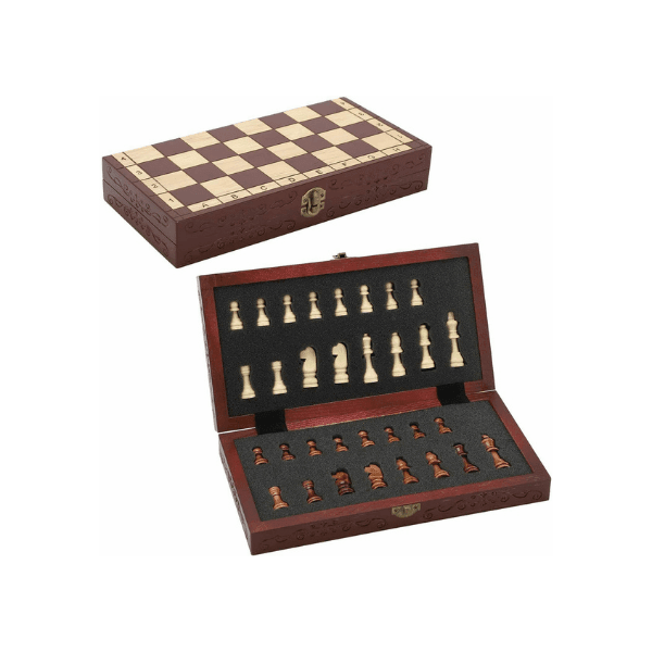 Wooden Chess Set Board Wood Chess Pieces - Portable Chessboard, Wood Board Chess Set