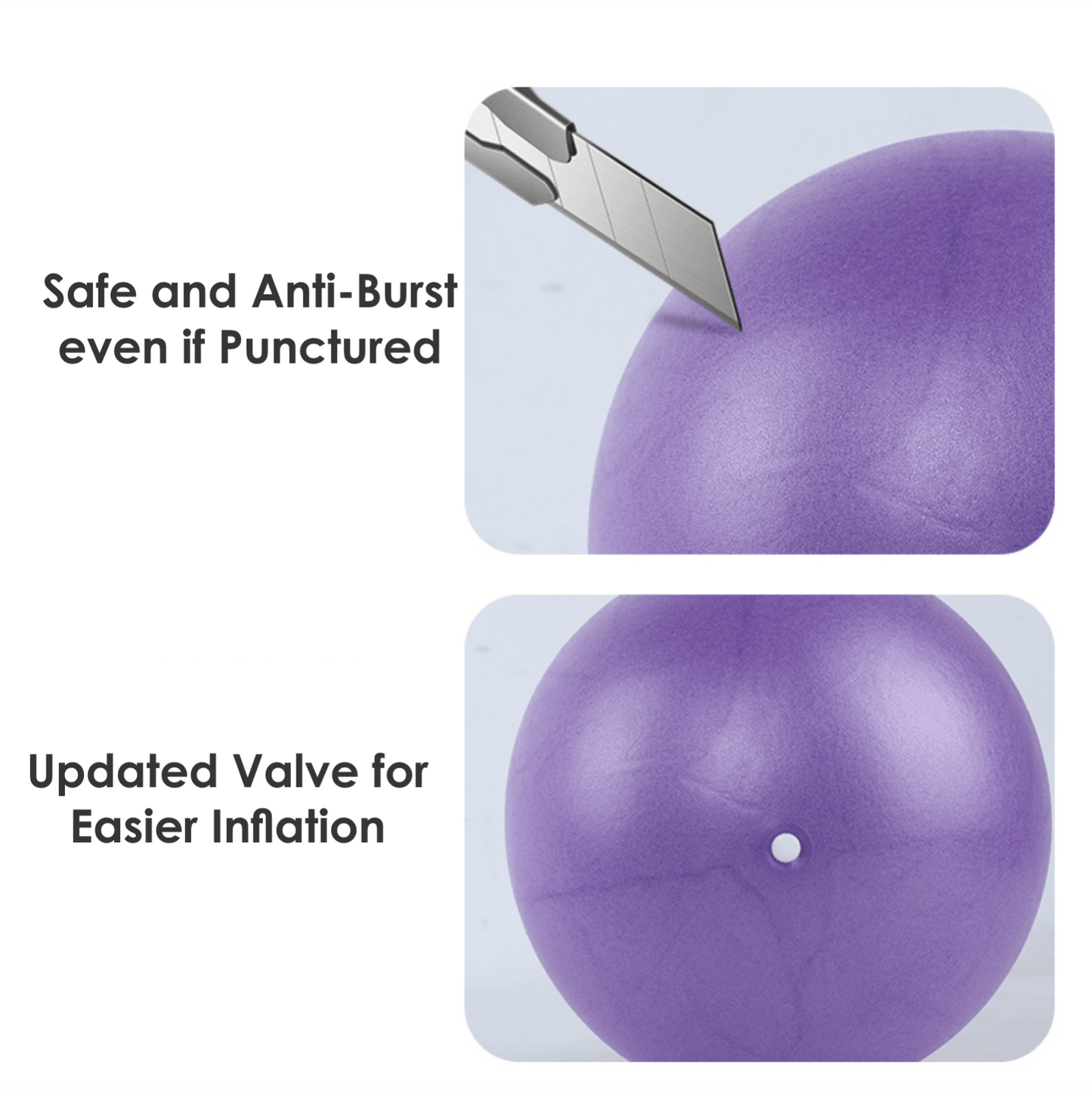 Gym Balls for Pregnancy - 25cm Yoga Ball Pilates Balls Fitness Anti Burst Balance Pregnancy Exercise Balls