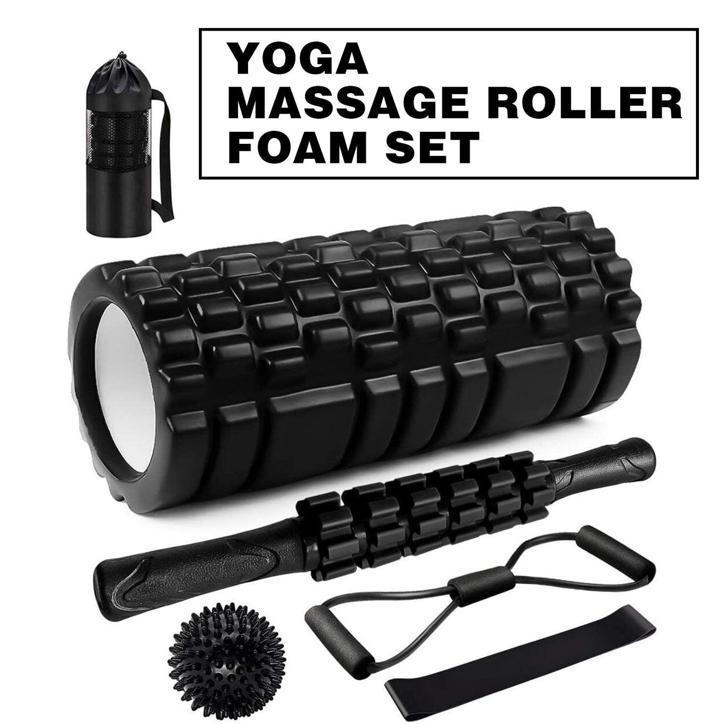 Sports Direct Foam Roller - Yoga Massage Roller Foam Roller Ball Spiky Muscle Relief Training Exercise Sets