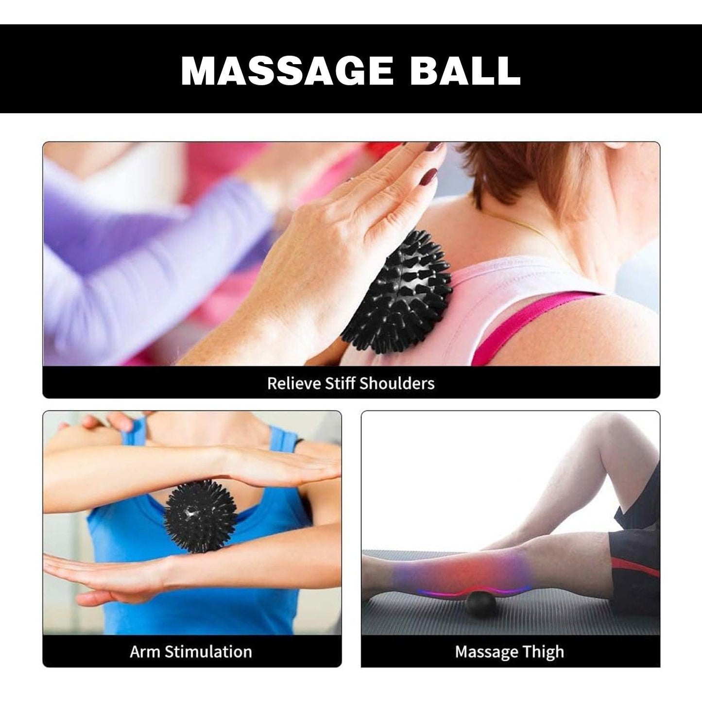 Sports Direct Foam Roller - Yoga Massage Roller Foam Roller Ball Spiky Muscle Relief Training Exercise Sets
