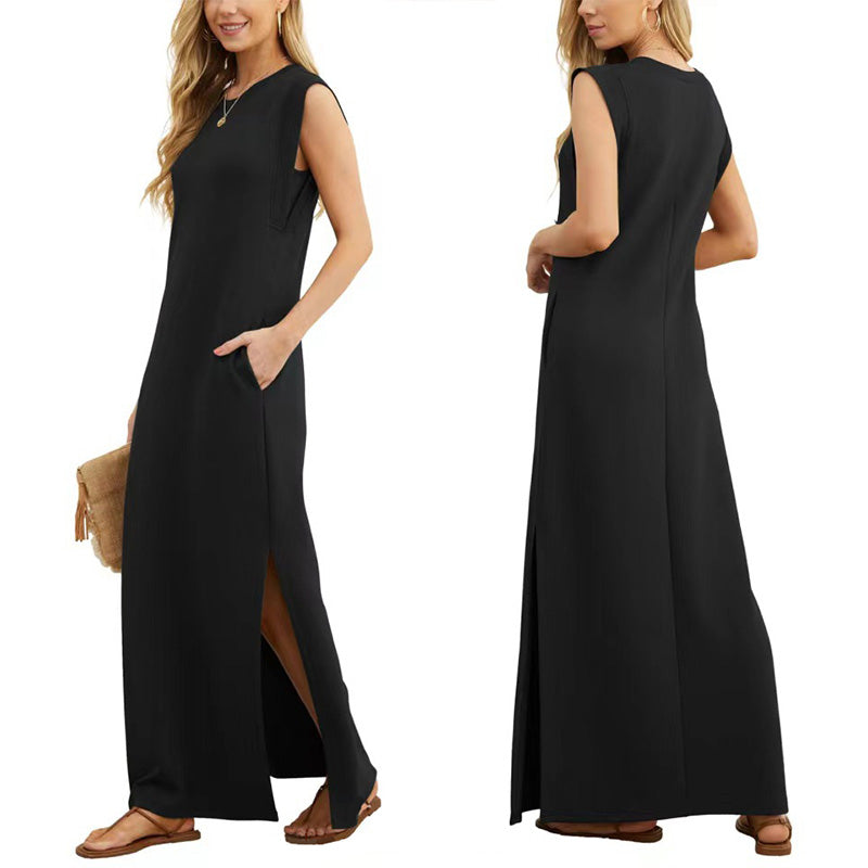 🎉Spring Hot Sale 50% OFF🌿Women Loose Split Wrinkle-Free Long Dress