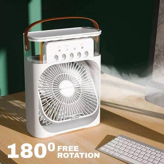 Water Air Cooler Fan - 3 in 1 Ice Cold Cooling Air Conditioner Humidifier Portable Mini Air Cooler Fan