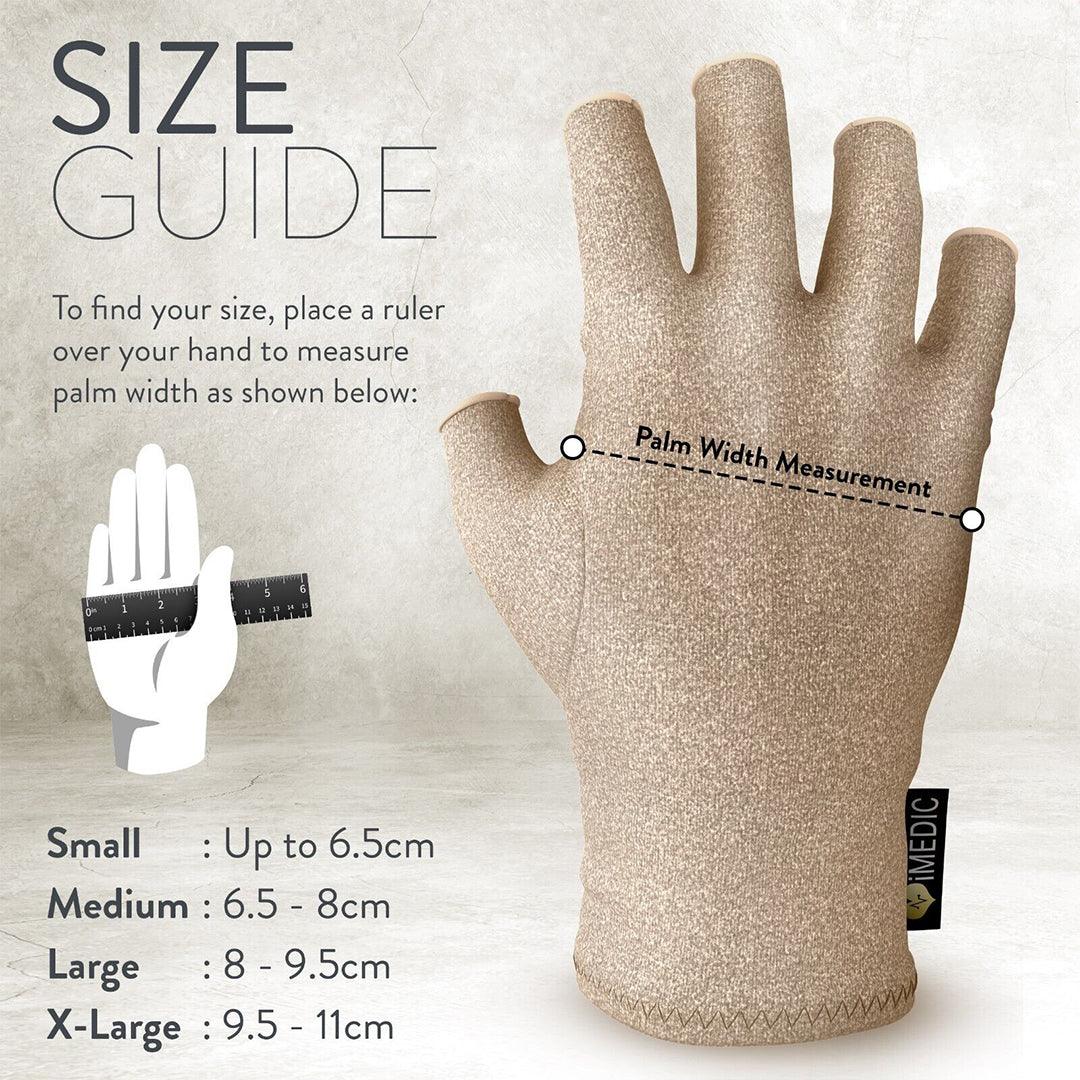 Compression Gloves for Arthritis - Fingerless Pain Relief Arthritic Hands Rheumatoid Anti Arthritis Elastic Gloves
