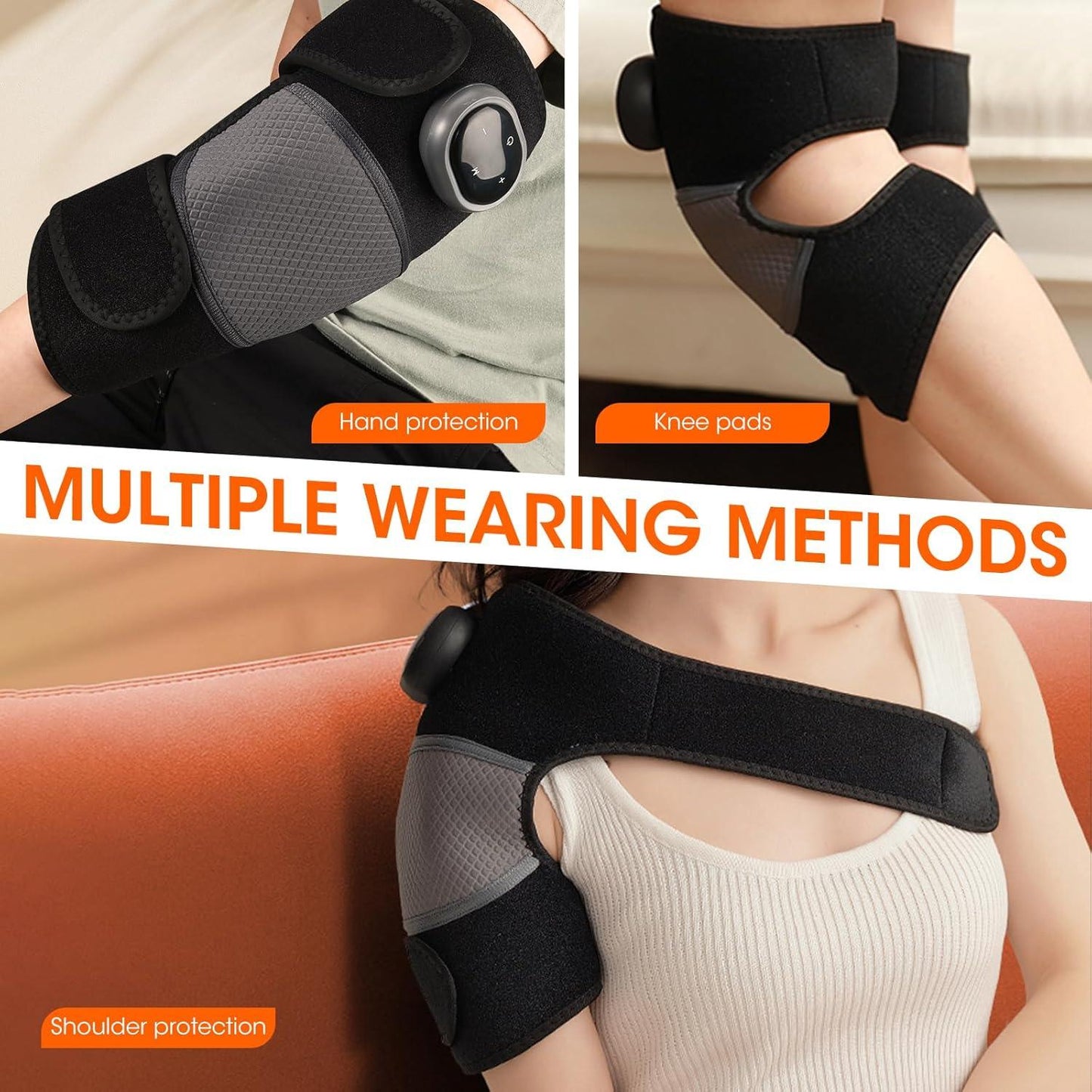 Knee Pain Massager - Knee Joint Massager Heat Physiotherapy Pain Relief Vibration Machine
