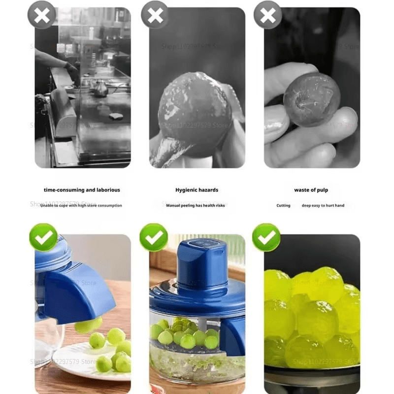 Automatic Electric Fruit and Grape Peeler Machine