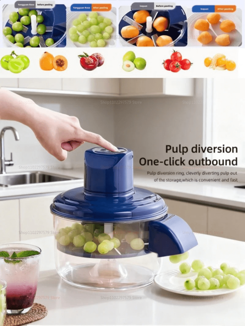 Automatic Electric Fruit and Grape Peeler Machine