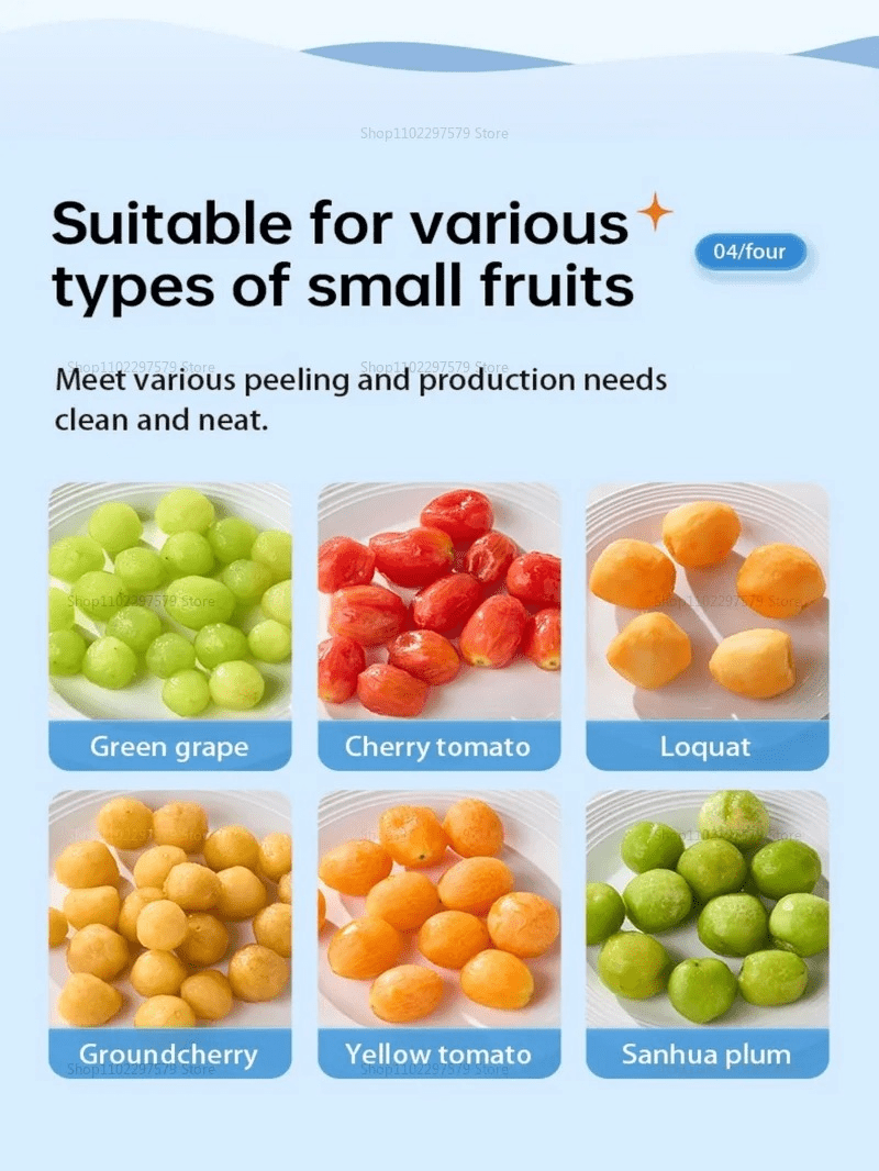 Automatic Electric Fruit and Grape Peeler Machine