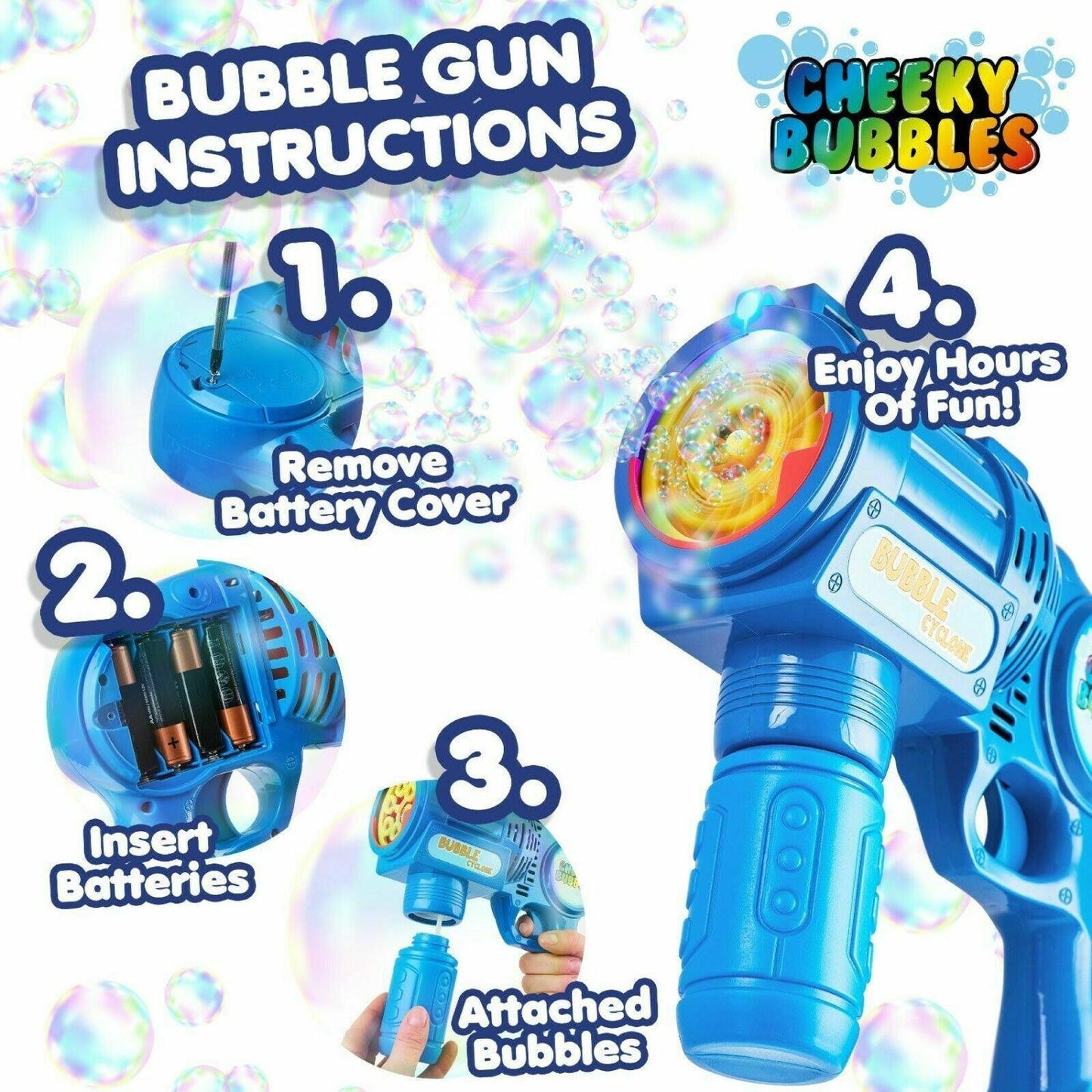 Bubble Gun for Kids - Automatic Bubble Machine Gun Indoor & Outdoor Toys For Children