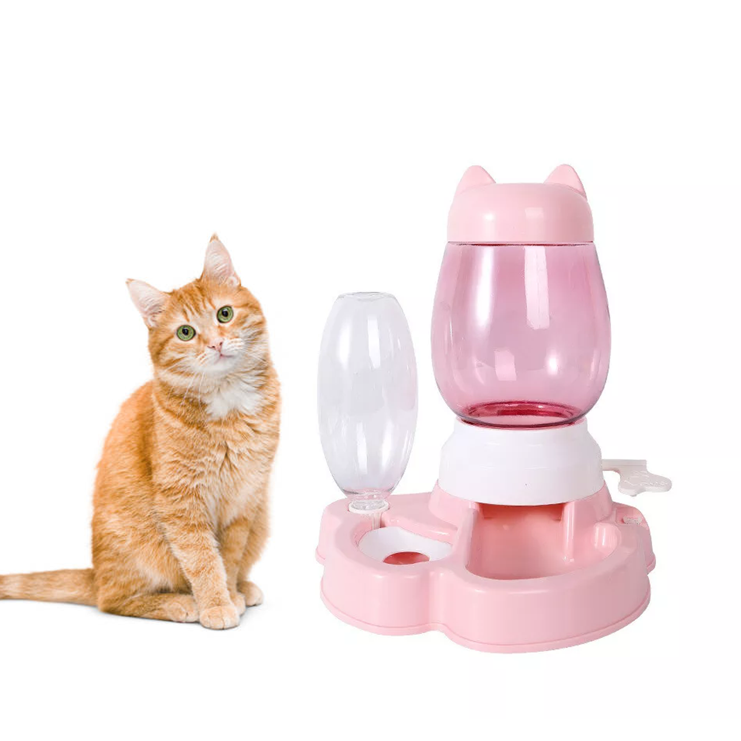 Automatic Pet Food Dispenser – Pet Food Drink Dispenser Dog Cat Large Feeder Water Bowl Dish