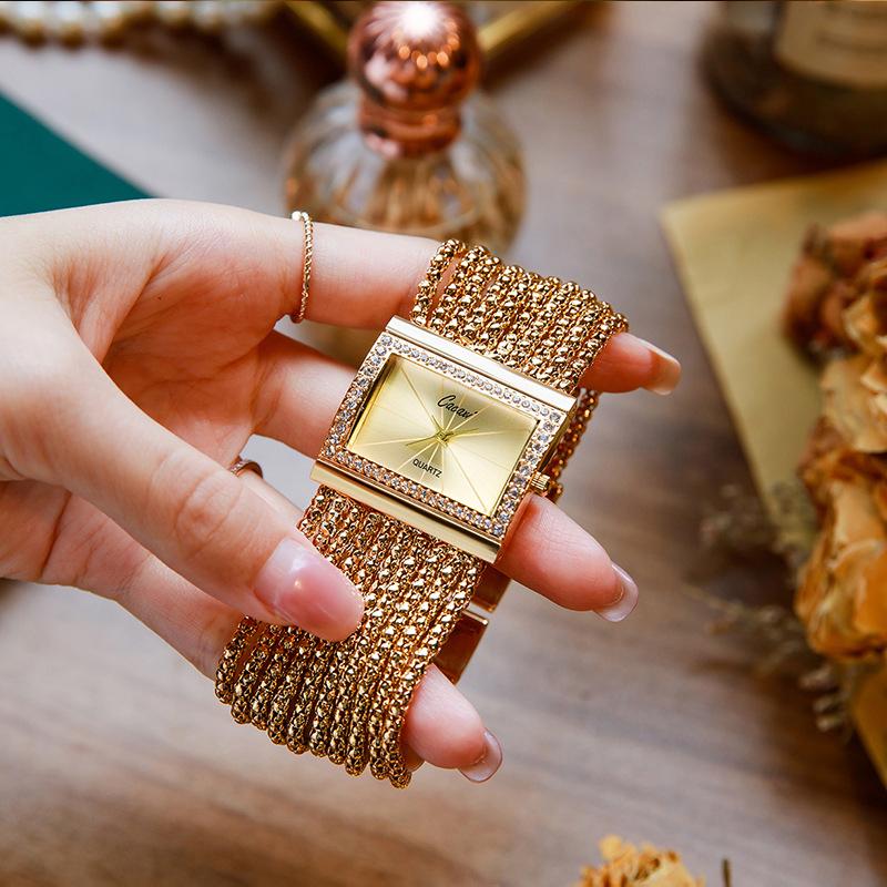 🖤Hot Sale:50% OFF🖤Ladies Rhinestone Quartz Square Watch