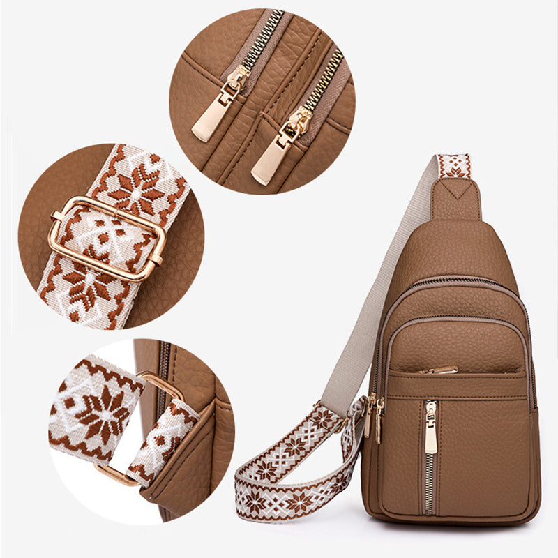 🔥2025 Hot Sale 50% OFF🔥Women's Vintage PU Leather Chest Bag
