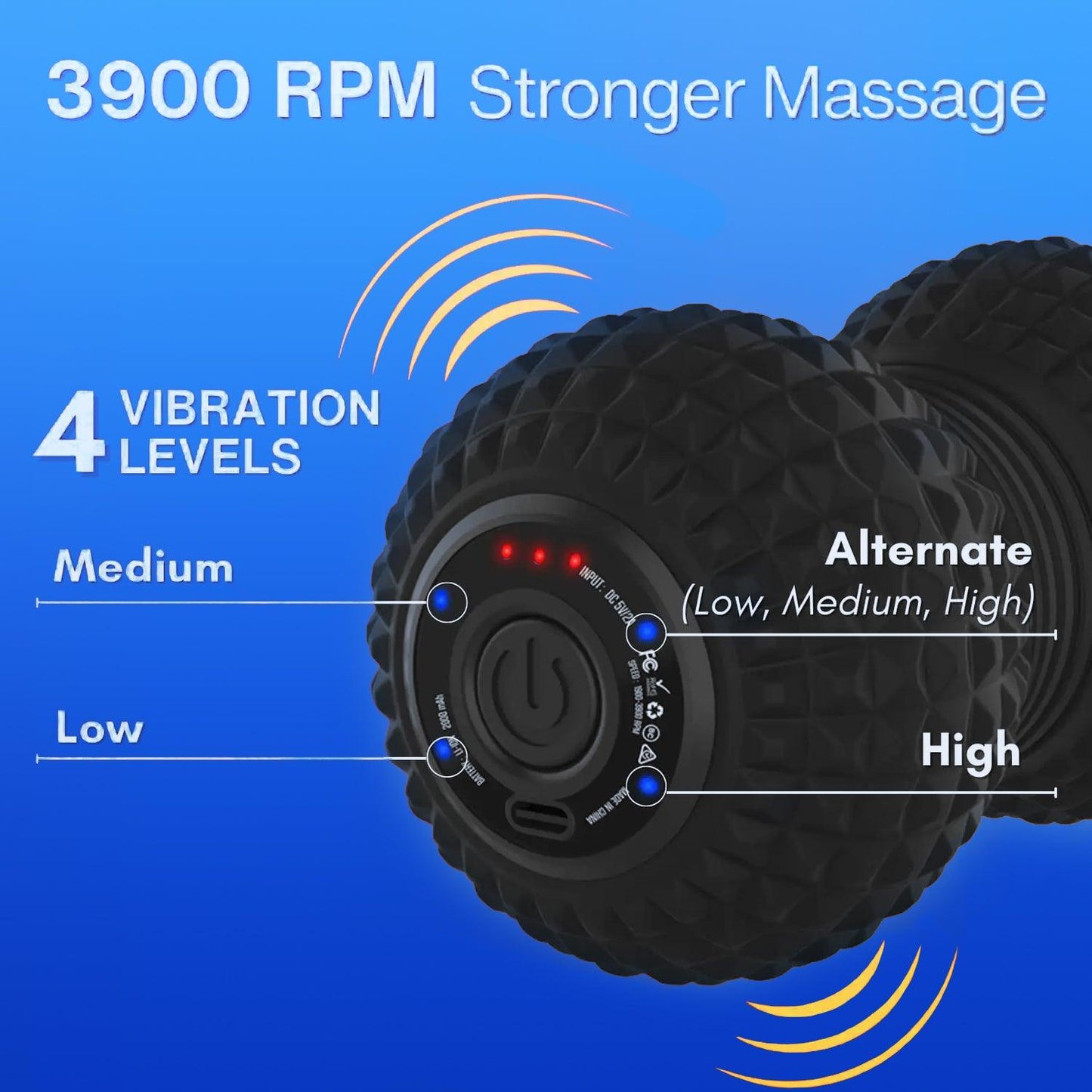 Vibrating Foam Roller - Electric Full Body Massage Roller Muscle Recovery Pain Relief Massager