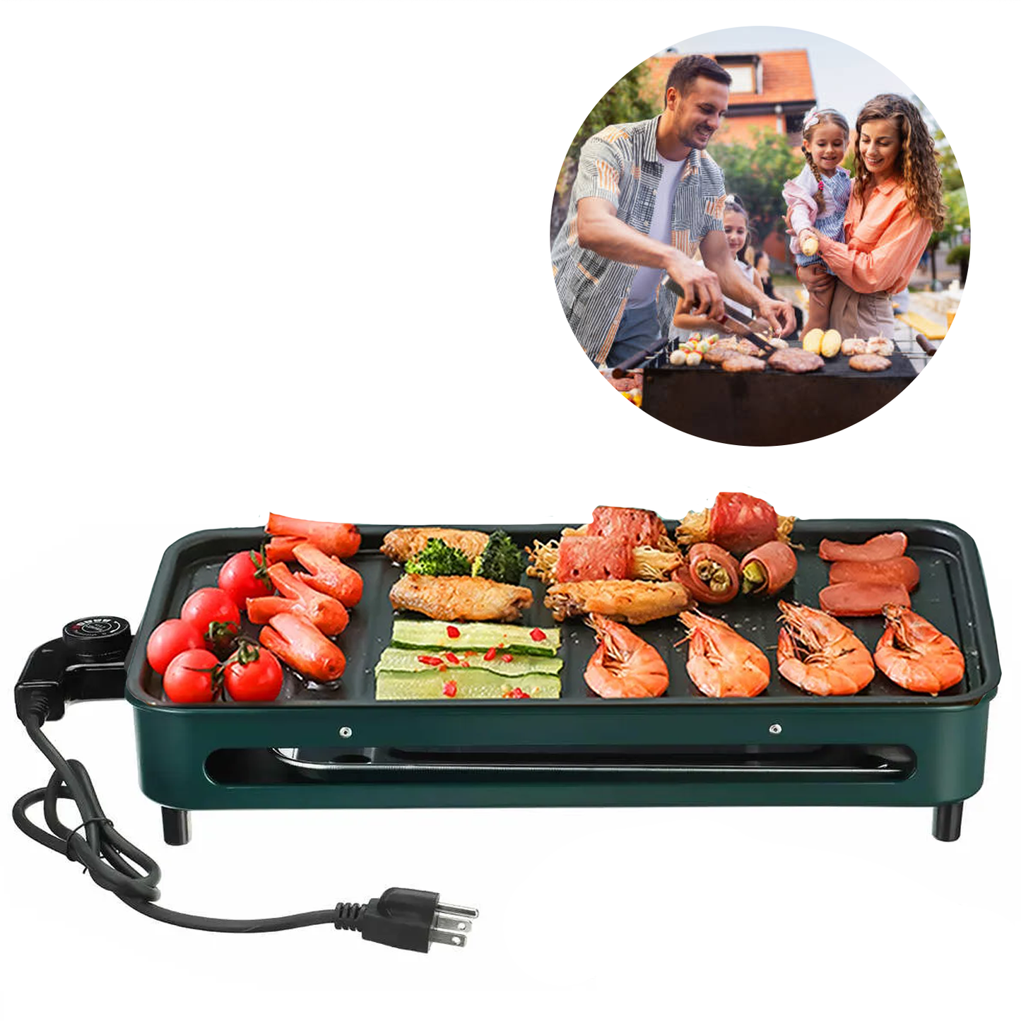 Barbecue Hot Plate – Electric Griddle for Indoor Grill & BBQ Cooking
