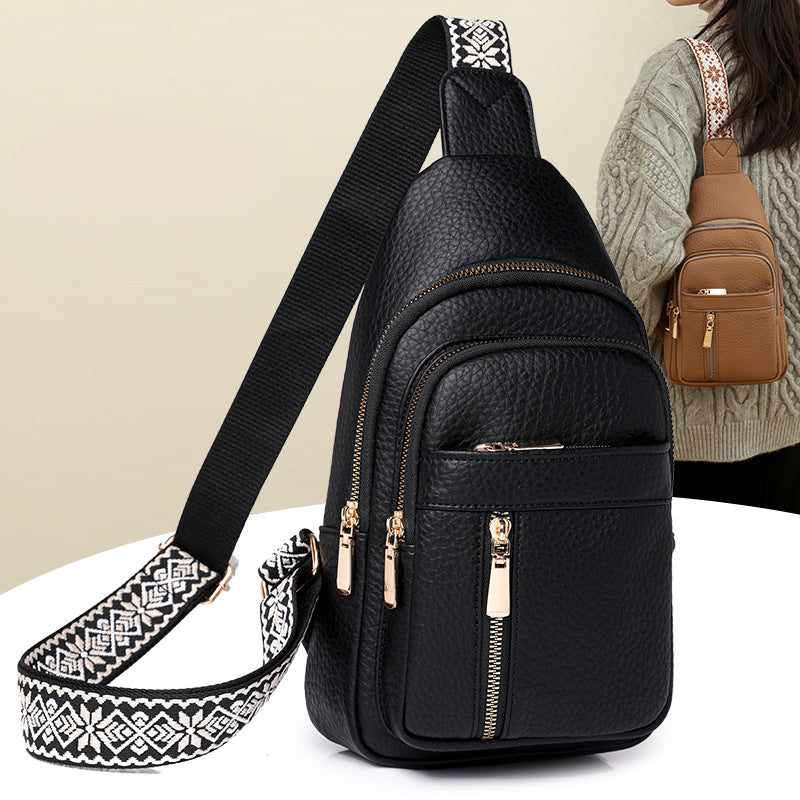 🔥2025 Hot Sale 50% OFF🔥Women's Vintage PU Leather Chest Bag