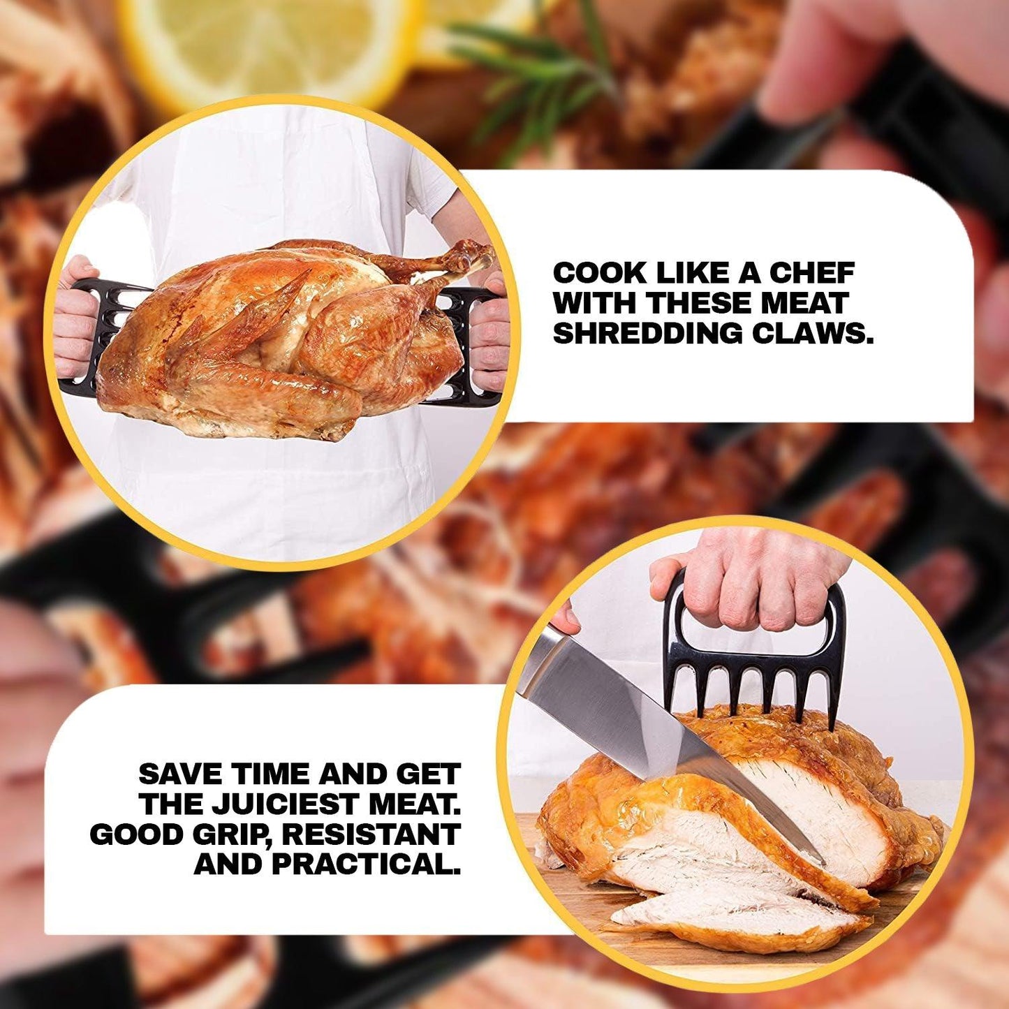 Meat Shredder Claws - Pulled Pork Shredder Claw Shredder for BBQ