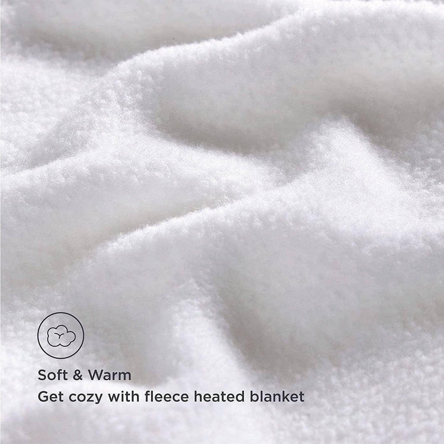 King Size Electric Blankets - 3 Heat Settings Single Double King Size Super Soft Cosy Fleece Blanket