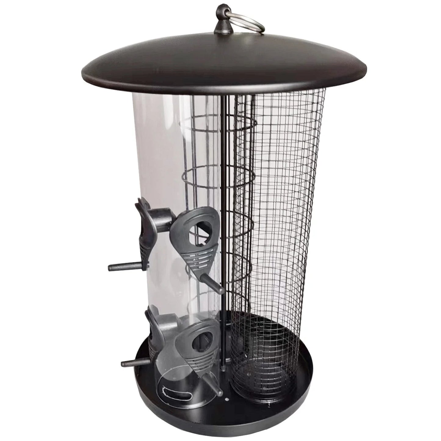 Bird Feeders on Trees - 3-in-1 Seed Nut Fat Ball Garden Feeding Station Hanging Wild Bird Feeder