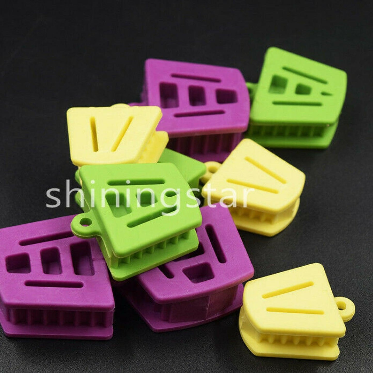 Dental Bite Block - 3 pcs Dental Silicone Occlusal Pad Rubber Bite Blocks Mouth Prop