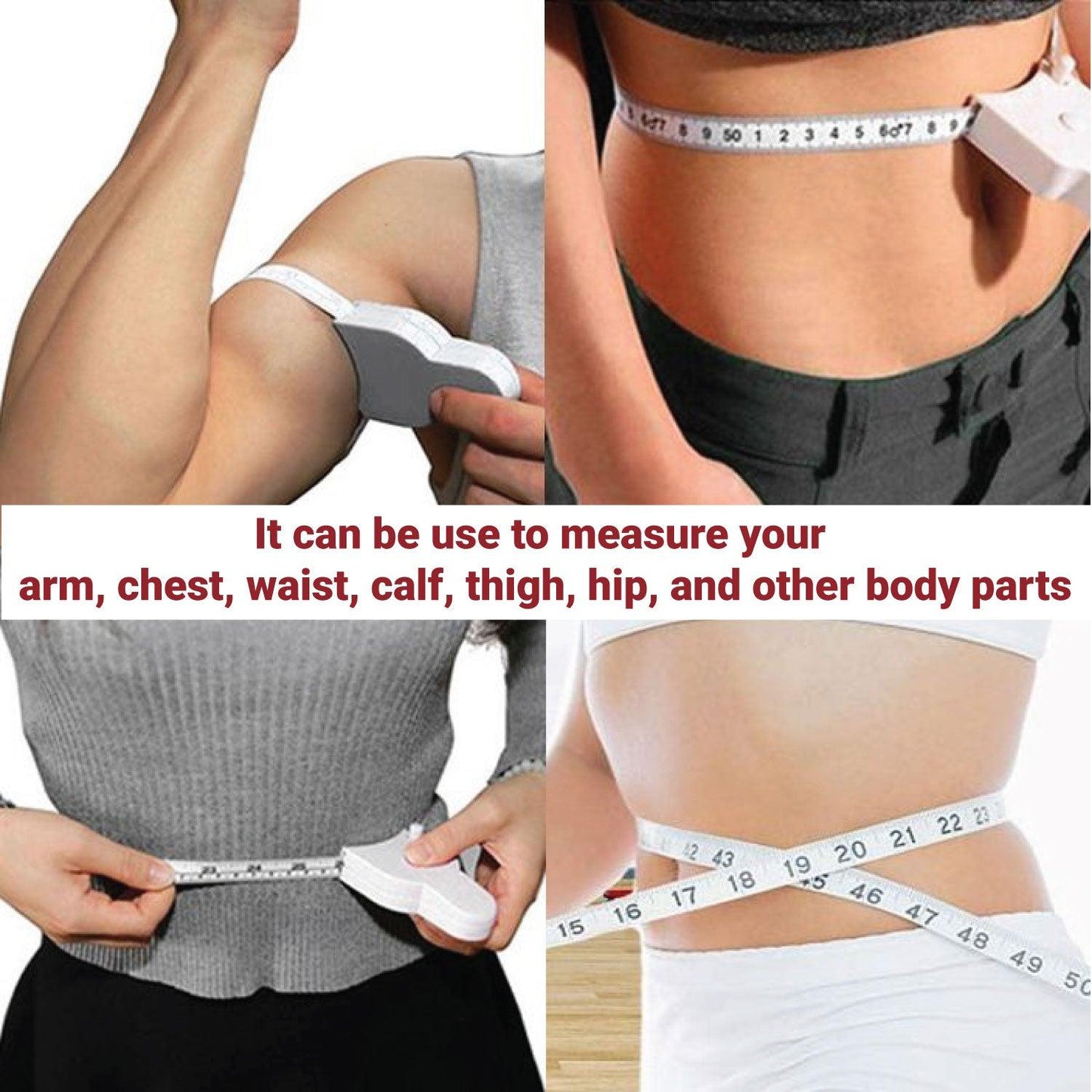Measuring Tape for Body - Push-Button Retract Lock Pin System 150CM Automatic Telescopic Body Measure Tape