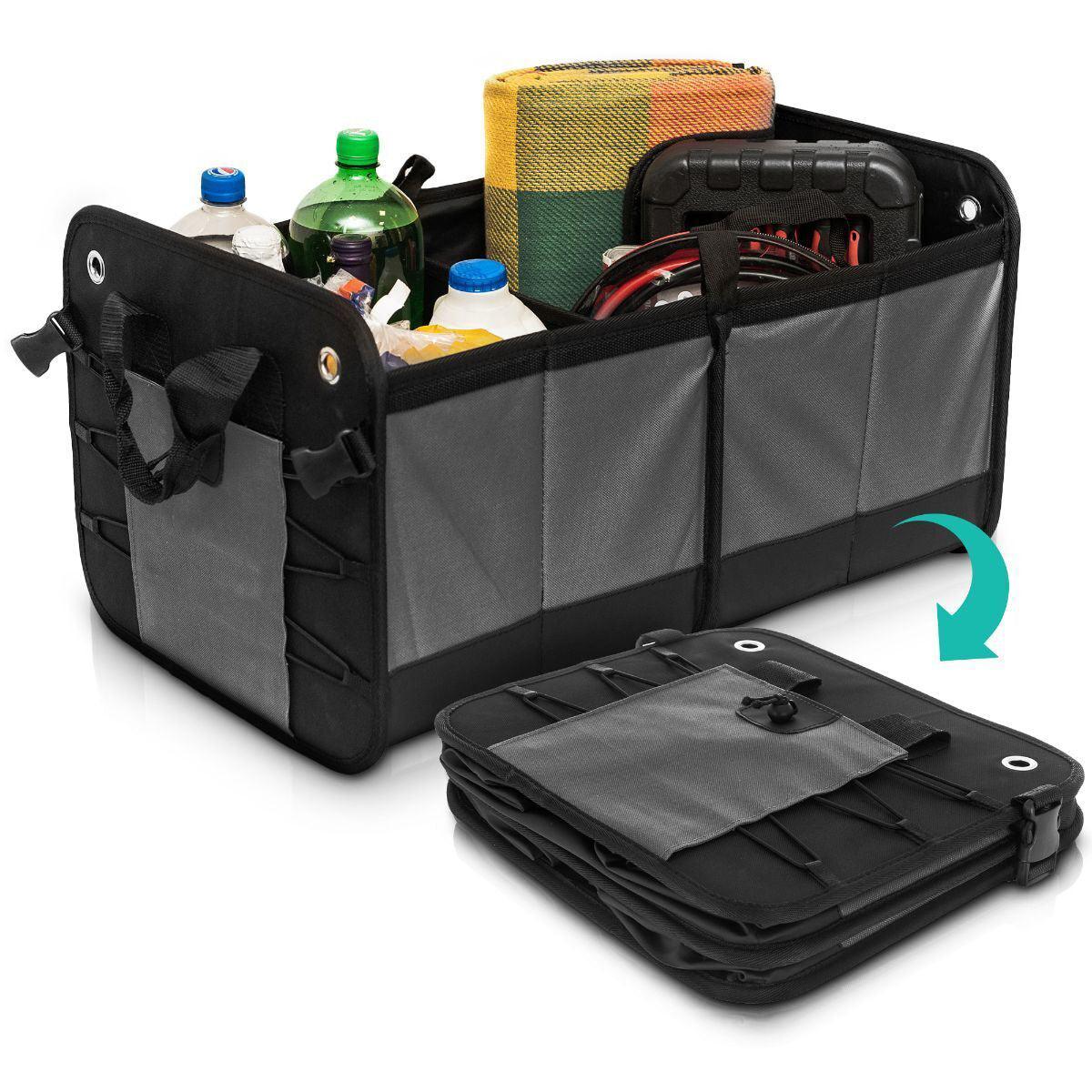 Car Boot Organiser - Heavy Duty Collapsible Foldable Tidy Pocket Storage