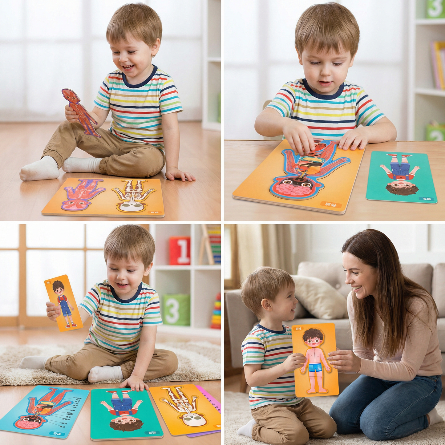 Wooden Human Body Puzzle for Kids – Learn Anatomy Through Play