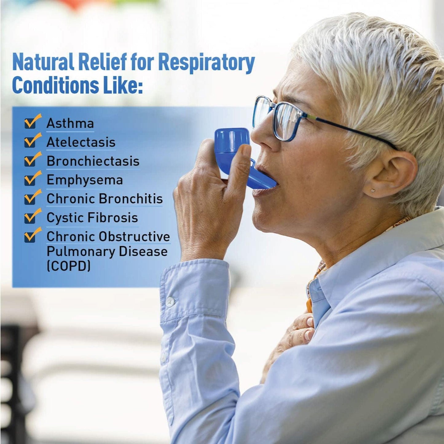 Lung Exerciser Device - Naturally Clear Mucus with The Breathing Exerciser Device Perfect Treatment Aid
