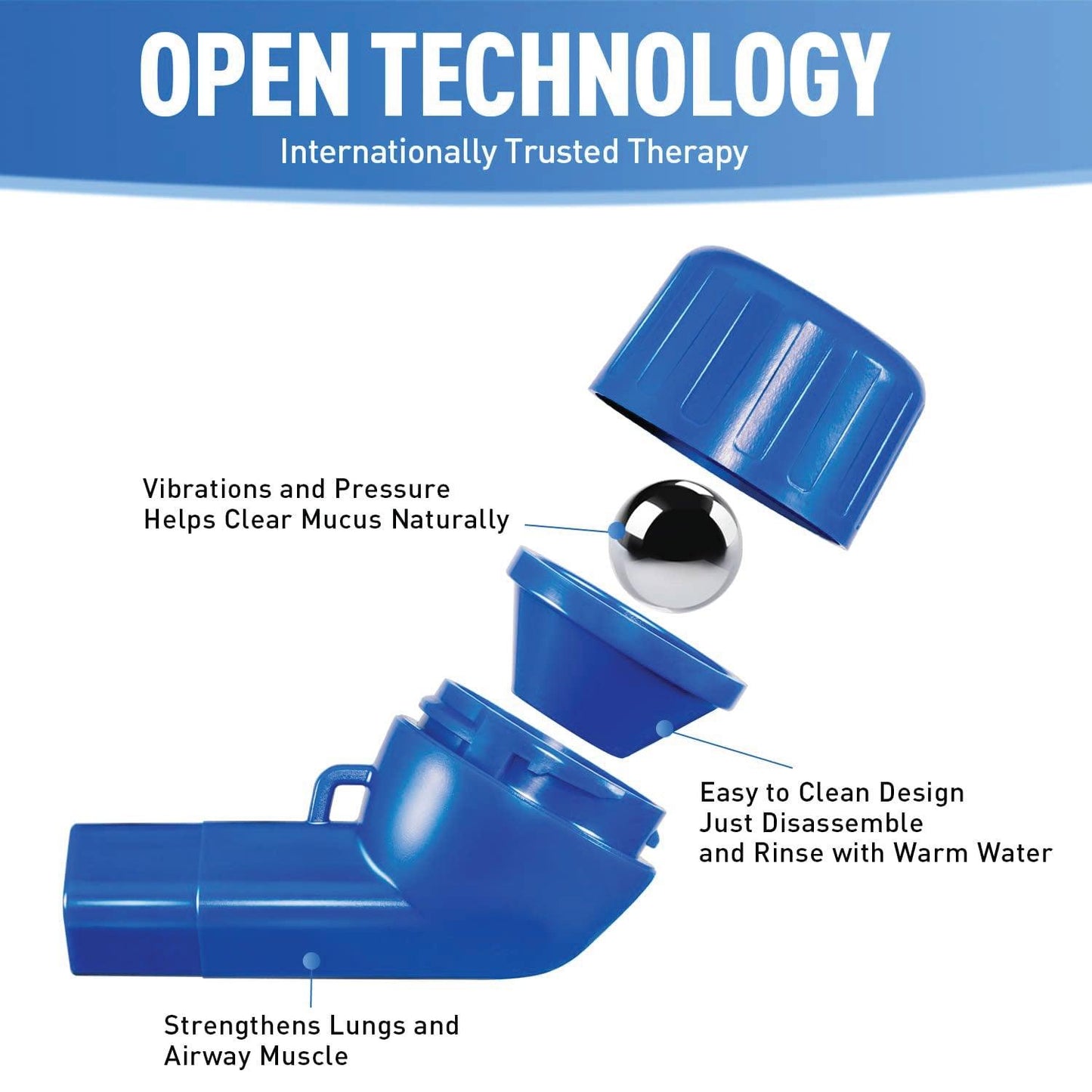 Lung Exerciser Device - Naturally Clear Mucus with The Breathing Exerciser Device Perfect Treatment Aid