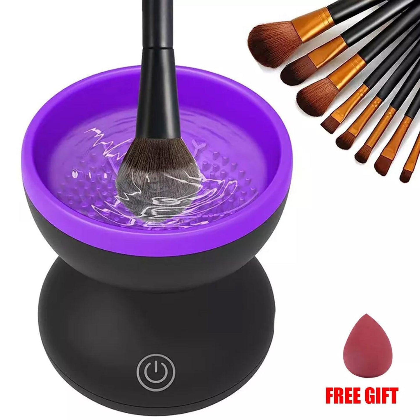 Cosmetic Brush Cleaner - Automatic Electric Makeup Brush Cleaning Machine Fast Clean Dryer