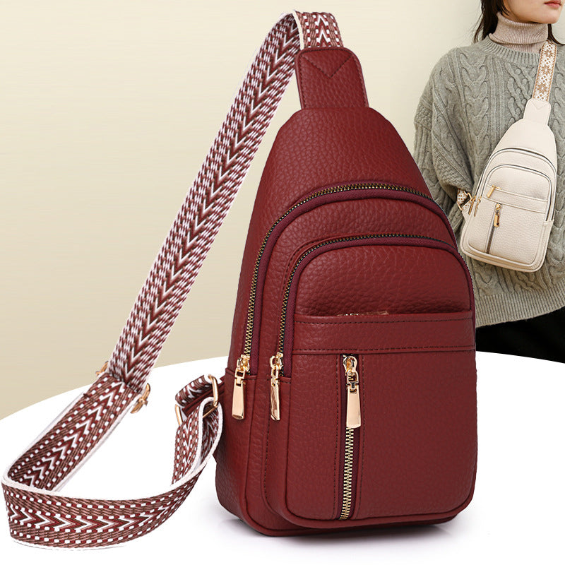 🔥2025 Hot Sale 50% OFF🔥Women's Vintage PU Leather Chest Bag