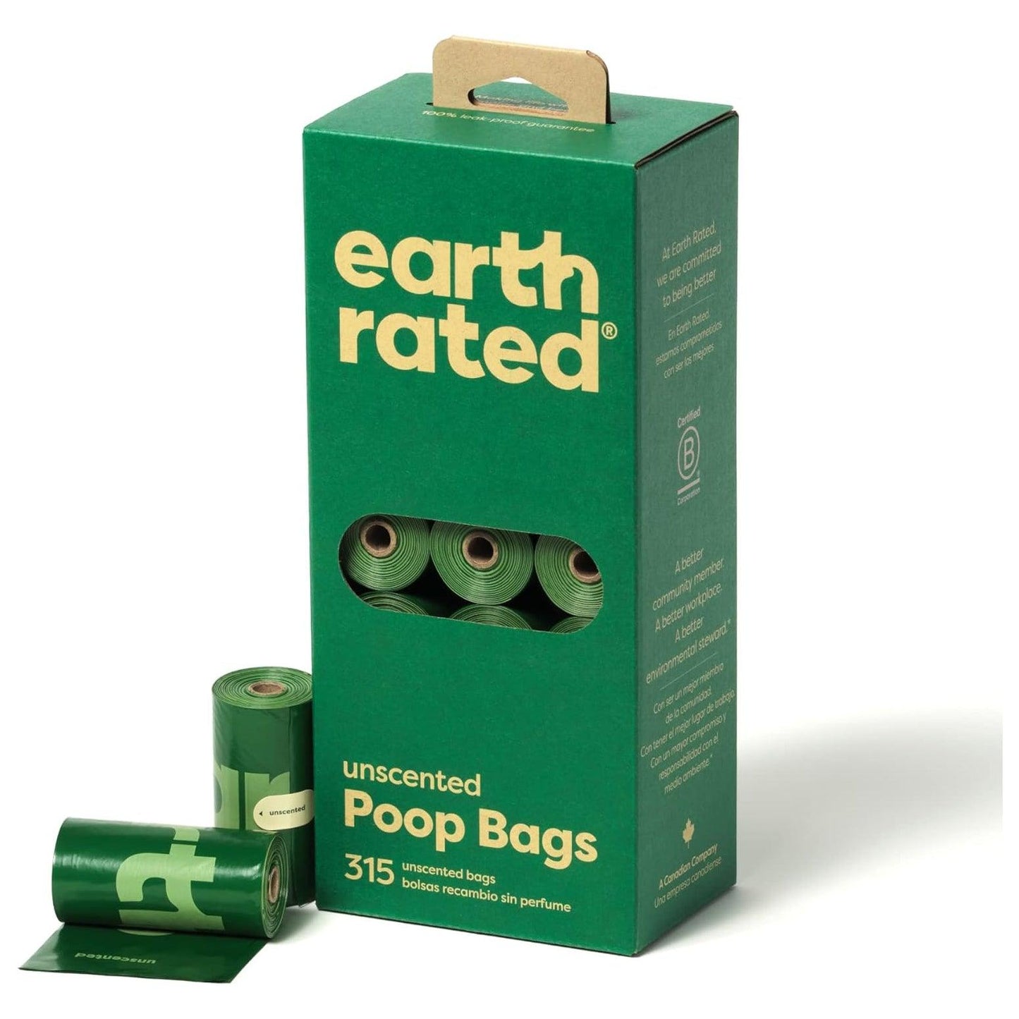 Dog Poo Bag Earth Rated-   Poo Bag with Lavender Scented & Unscented Refill Rolls 315Pk