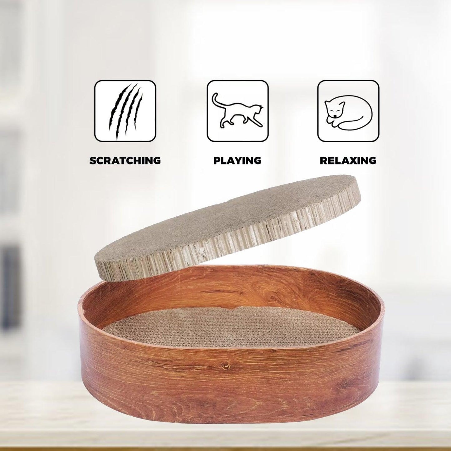 Cat Scratching Cardboard - 3 Replacacle board Corrugated Cardboard Scratch Pad
