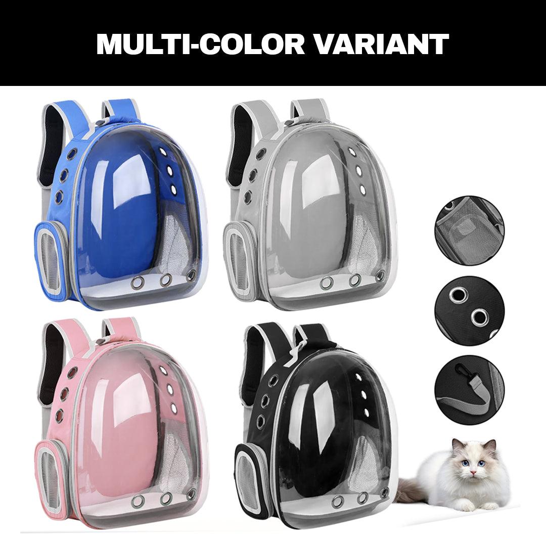 Cat Travel Backpack - Astronaut Window Dog Cat Pet Travel Bag Carrier Breathable Transparent Backpack