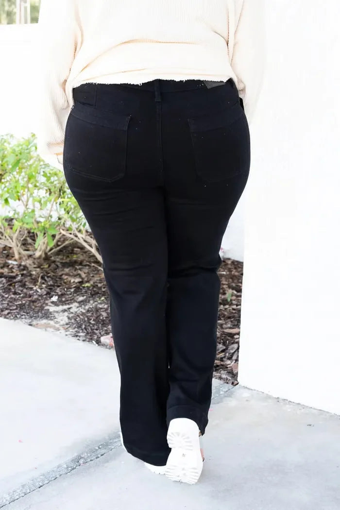 🔥Last Day Sale 50%🔥Speechless High Rise Straight Jeans（Perfect for ALL seasons!）